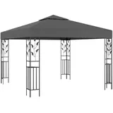 vidaXL Pavillon 3 x 3 m inkl. 4 Seitenteile Anthrazit/Schwarz