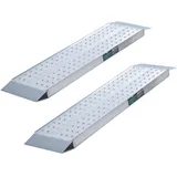 Trutzholm Auffahrrampe 150 cm 540 kg klappbar Aluminium perforiert silber 2 St.