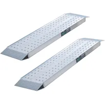 Trutzholm Auffahrrampe 150 cm 540 kg klappbar Aluminium perforiert silber 2 St.