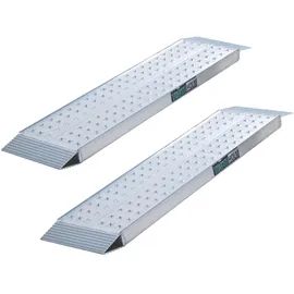 Trutzholm Auffahrrampe 150 cm 540 kg klappbar Aluminium perforiert silber 2 St.