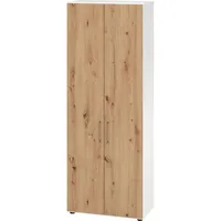 Hammerbacher Hammerbacher, Aktenschrank, Regal/Türen 6OH 968T6 Weiß/Asteiche-V968T6/W/R/BS