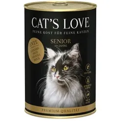 CAT'S LOVE Nassfutter Katze Senior Ente 24x400 g