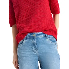 Cecil Kurzarm Pullover mit Struktur Rot L