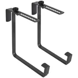 elho Blumenkastenhalter Metall Ø 18 cm H 16,5 cm Schwarz/Anthrazit