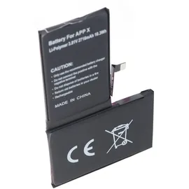AccuCell Akku passend für Apple iPhone X 616-00351 Li-Polymer 3,81 Volt 2716mAh 10,3Wh built-in ohne Werkzeug