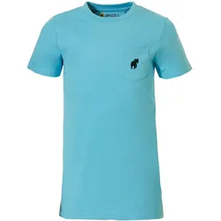 Grizzly Kinder kurzarm Zeckenschutz-T-Shirt Laval türkis - 122-128