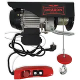 Dragon Winch - Seilwinde Elektrisch 500kg 230V, Motorwinde 1050W mit Kabelfernbedienung, Seilzug Elektrisch, Seilhebezug mit tragkraft 250kg–500kg Hubhöhe 12m