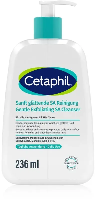 Cetaphil Gentle Exfoliating SA Cleanser mildes Peelinggel für alle Hauttypen 236 ml