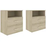 vidaXL Nachttisch 50 x 32 x 60 cm Sonoma-Eiche