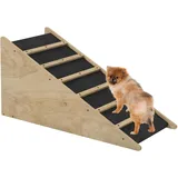 PawHut Hunderampe rutschfeste Haustierrampe, Hundeeinstiegshilfe, Kofferraumrampe für mittelgroße Hunde bis zu 20 kg, 90 x 40 x 45 cm