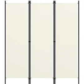 vidaXL 3-tlg. Raumteiler Cremeweiß 150x180 cm