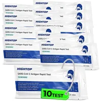 HIGHTOP SARS-CoV-2 Rapid Test (10 Stück einzeln verpackt), Corona Schnelltest, Antigen Schnelltest