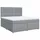 vidaXL Boxspringbett 180 x 200 cm Hellgrau
