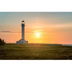 Fototapete PAPERMOON "Leuchtturm", bunt, B:4,50m L:2,80m, Vlies, Tapeten