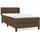 vidaXL Boxspringbett 100 x 200 cm Dunkelbraun