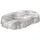 ANRO Wachstuchtischdecke abwaschbar Oval 180 x 140 cm Grau
