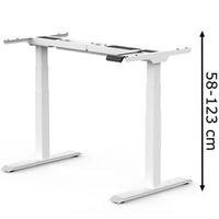 FlexiSpot Schreibtischgestell E7W, weiß, elektrisch höhenverstellbar, mit Doppelmotor