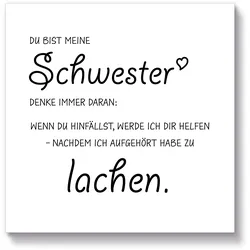 Artland Holzbild »Schwester«, Sprüche & Texte, (1 St.) Artland Farbe Bild(er): weiß