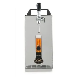 ich-zapfe Komplett Set - Zapfanlage, Bierzapfanlage, Bierzapfen PYGMY 20/K mit Membranpumpe, 1-leitig Trockenkühlgerät aus Edelstahl, 25 Liter/h, Green Line, KeyKeg