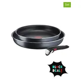 Tefal 3tlg. Pfannen-Set "Ingenio XL Force" in Schwarz