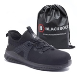 Blackrock Drift-Sicherheitsschuhe für Herren und Damen, Arbeitsschuhe mit Stahlkappe, leichte Verbundwerkstoffe, leichte Zwischensohle, Arbeitsstiefel, Arbeitsschuhe, Sicherheitsschuhe, Schwarz,