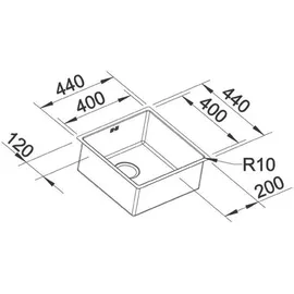 Blanco Claron 400-IF Durinox + Handbetätigung + InFino