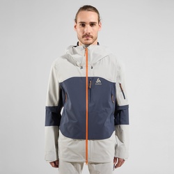 Odlo Jacket Hardshell X-alp 3L silver cloud - india ink (10849) S