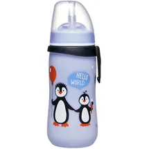 Nip Strohhalmbecher Pinguin Blau 0,33 l