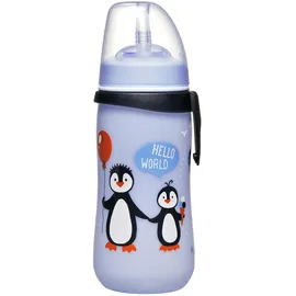 Nip Strohhalmbecher Pinguin Blau 0,33 l
