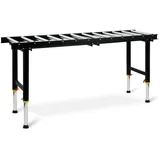 Eberth Rollentisch Tragkraft 200kg, Transportlänge 180cm, Transportbreite 40cm, 12 Rollen mit Ø 38mm,