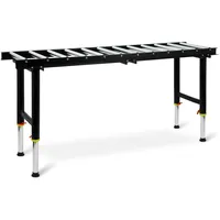 Eberth Rollentisch Tragkraft 200kg, Transportlänge 180cm, Transportbreite 40cm, 12 Rollen mit Ø 38mm,