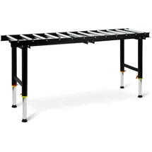 Eberth Rollentisch Tragkraft 200kg, Transportlänge 180cm, Transportbreite 40cm, 12 Rollen mit Ø 38mm,