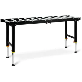 Eberth Rollentisch Tragkraft 200kg, Transportlänge 180cm, Transportbreite 40cm, 12 Rollen mit Ø 38mm,