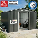 BRAST Gerätehaus Geräteschuppen Metall | viele Größen | Pultdach oder Satteldach