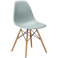 Vitra Stuhl Eames Plastic Side Chair DSW 83x46.5x55 cm grau, Gestell: Ahorn, Designer Charles & Ray Eames