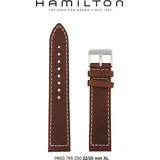 Hamilton Leder Khaki Field Auto Band-set Leder-braun-22/20-xl H690.765.200 - braun