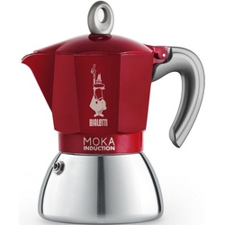 BIALETTI Espressokocher Bialetti Espressokocher Mokka 6 Tassen für Induktion Rot 6946 rot