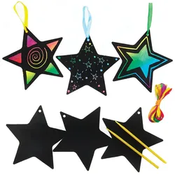 Kratzkunst Dekorationen "Stern" (pro Set 12) Kratzbilder