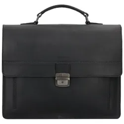 Burkely Vintage Scott Aktentasche Leder 38 cm black