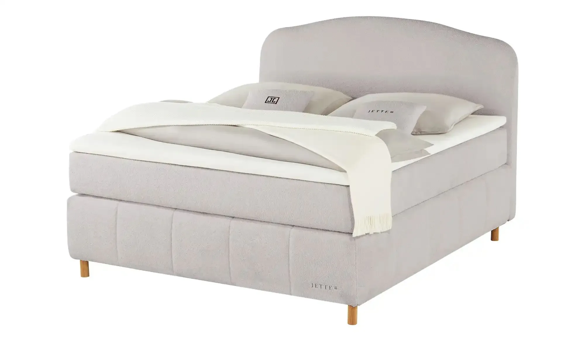 Jette Home Boxspringbett  Jette Cloud , grau , Maße (cm): B: 202 H: 132,5