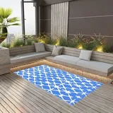 vidaXL Outdoor-Teppich ARAKIL Weiß 160x230 cm PP
