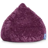 Sitting Point BeanBag Fluffy 70 x 110 cm aubergine