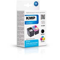 KMP H135V kompatibel zu HP 301 schwarz + CMY