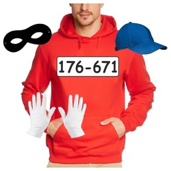 coole-fun-t-shirts Kostüm Gangster Bande KOSTÜM – Fasching – Karneval – Sweatshirt mit Kapuze, Faschingskostüm M