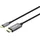 Manhattan USB-C auf HDMI Kabel 1 m Schwarz/Grau