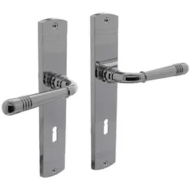 INTERSTEEL Langschildgarnitur Helena Zamak Verchromt BB 72 mm