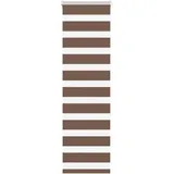 vidaXL Doppelrollo Braun 40x150 cm Stoffbreite 35,9 cm Polyester