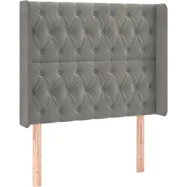 vidaXL Boxspringbett 100 x 200 cm Hellgrau