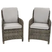 BellaVista Ria Dining-Sessel 92 x 64 x 65 cm grau 2 St.