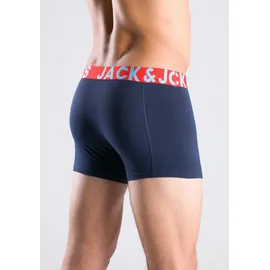 JACK & JONES JACCRAZY Boxershorts blau/grau/orange/schwarz M 3er Pack